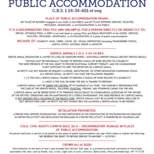 CO Public Accommodation