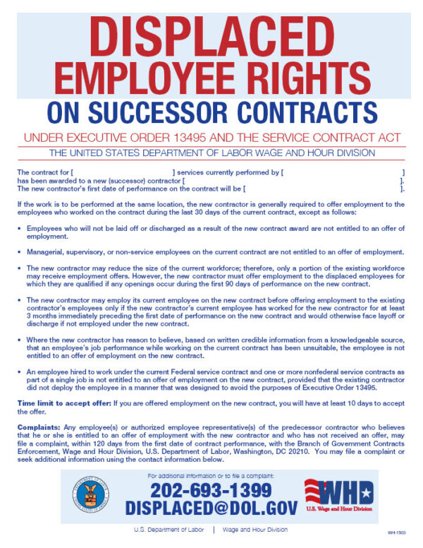 Displaced Employee Rights